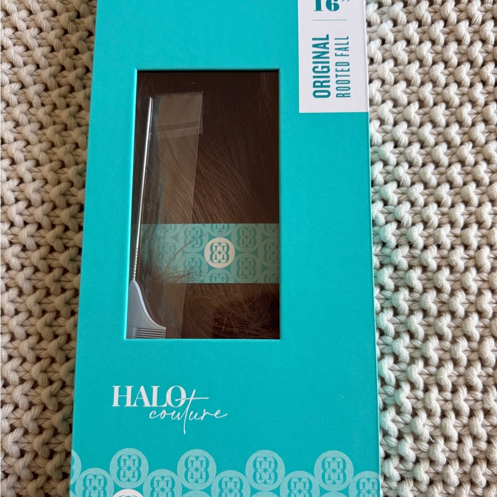 Halo Couture Brown Hair Extension Hair Topper - Picture 2 of 8